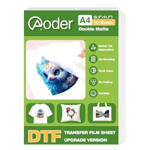 Aoder A4 DTF Transfer Film - 50 Sheets