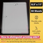 KOALA DTF Transfer Film 8.5x11, 50 Sheets