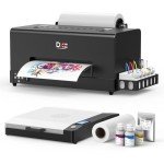 A3 DTF Printer with Roll Feeder and Ink