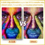 A-SUB 120G Sublimation Paper, 8.5x11", 110 Sheets