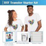 ANGG DTF Transfer Film and Powder Kit, 30 Sheets
