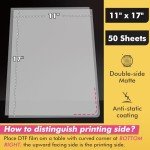 KOALA DTF Transfer Film 11x17 Inch - 50 Sheets