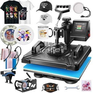 8-in-1 Heat Press Machine for T-Shirt Printing