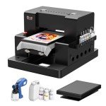 A3 DTG Printer with White Ink and Accessories