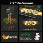 A3 DTG Printer with White Ink and Accessories