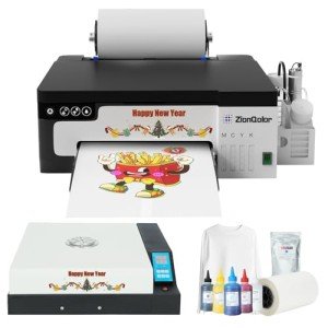 ZionQolor A4 L8058 DTF Printer Bundle for Fabrics