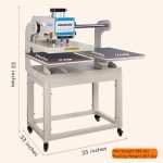 16x24 Pneumatic Dual Platen Heat Press Machine