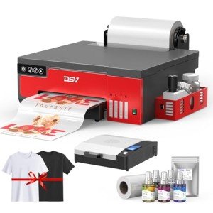 A4 DTF Printer with White Ink Mixing System