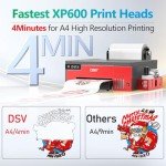 A4 DTF Printer with White Ink Mixing System
