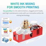 A4 DTF Printer with White Ink Mixing System