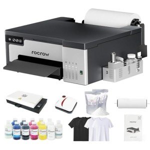 RocRow A4 DTF Printer with White Ink & Accessories