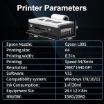MZK A4 DTF T-Shirt Transfer Printer Bundle