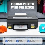 CREWORKS A3 DTF Printer with Auto Cleaning & White Ink