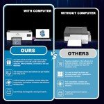 A4 DTF Transfer Printer with Laptop and White Ink