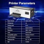 A4 DTF Transfer Printer with Laptop and White Ink