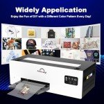 A4 DTF Transfer Printer with Laptop and White Ink