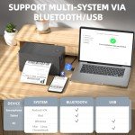 PEDOOLO Bluetooth Thermal Label Printer 4x6