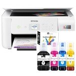 Pinckney Cartridge-Free Super-Tank Sublimation Printer Bundle
