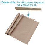 Selizo 10-Pack Non-Stick Teflon Sheets for Heat Press