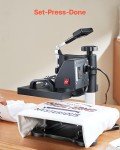 VEVOR 12x10in Clamshell Heat Press Machine