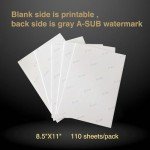 A-SUB Sublimation Paper 8.5x11" - 110 Sheets
