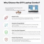 RocRow L8058 DTF Printer Bundle with Laptop