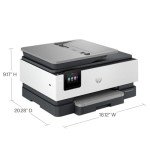 HP OfficeJet Pro 8135e Wireless All-in-One Color Inkjet Printer, Print, Scan, Copy, Fax, ADF, Duplex Printing, Best-for-Home Office, 3 month Instant Ink trial included (40Q35A)