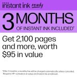 HP OfficeJet Pro 8135e Wireless All-in-One Color Inkjet Printer, Print, Scan, Copy, Fax, ADF, Duplex Printing, Best-for-Home Office, 3 month Instant Ink trial included (40Q35A)