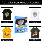 99 Sheets DTF Transfer Film Paper 11x17 Inch Double Sided Thick Clear Pretreat Sheets, PET Heat Transfer Paper for Inkjet Printer DTG Printer Direct Print On T Shirts Textile
