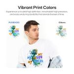 PUNEHOD DTF Printer A4 L800 with Roll Feeder, DTF Transfer Printing Machine with White Ink Circulation System, DIY Print for Dark and Light T-Shirts(A4 Printer+Oven)