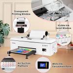 RocRow InkSonic DTF R1390 Printer A3, 13" Width DTF Transfer Pinter Bundle with Oven, Custom T Shirt Printing Machine, Multi-Material Compatible, Direct to Film, White Ink Circulation System