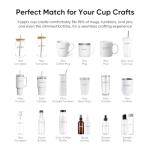 YOPPIX Silicone Cup Cradle, Cup Cradle for Tumblers for Apply UV DTF Decals/Apply Vinyl Decals/Sublimating Tumblers, Hanging Storage for DIY Your Craft