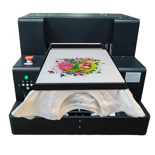 DTG Printer, A3 L805 Multifunction DTF/Direct to Garment Printer, T-shirt Machine Impresora DTG Machines with White Ink Circulation and Vacuum Suction Platform for T-Shirts, Hoodies, Pants, Hats