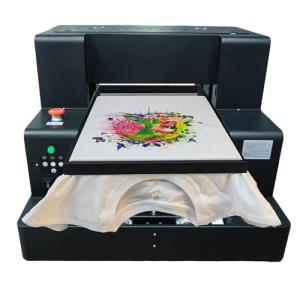DTG Printer, A3 L805 Multifunction DTF/Direct to Garment Printer, T-shirt Machine Impresora DTG Machines with White Ink Circulation and Vacuum Suction Platform for T-Shirts, Hoodies, Pants, Hats