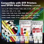 A-SUB DTF Ink 600ML, Compatible with DTF Printer ET-8550, XP-15000, L1800, L805, R390, R240 for Printing with DTF Film, 6x100ML-CMYK Wh