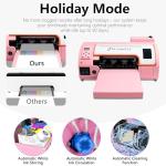 M1630 A3 Pro Pink DTF Printer Bundle with Shaking Dryer Machine,Automatic Maintenance Built-In Film Cutter DTF T-shirt Printing,Doubled Speed Over L1800(Printer+Bracket+Dryer+Laptop+Consumables)