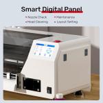 RocRow InkSonic XP600 DTF Printer Bundle, Easy-to-Maintain A3 DTF Printer Machine, Direct to Film for DIY T-Shirt Printing, White Ink Circulation System with Auto Cleaning, Double Speed vs L1800, U13