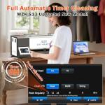 MZK A3 Pro XP600 DTF Printer,Automatic Time Cleaning Printhead Maintain+Ink Anti-Clog Filter,2X-Speed Compared to L1800,5" LED Touch Screen,Dual Ink Level Alert (A3 DTF Printer+Powder Shaker)