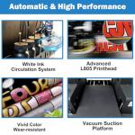 DTG Printer, A3 L805 Multifunction DTF/Direct to Garment Printer, T-shirt Machine Impresora DTG Machines with White Ink Circulation and Vacuum Suction Platform for T-Shirts, Hoodies, Pants, Hats