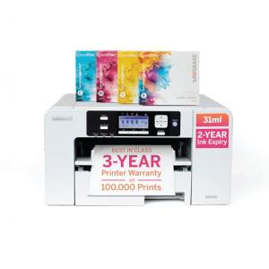 Sawgrass SG500 VersiFlex Printer Bundle, Innovative Inks & Light Heat Transfer Paper Bundle - Soft-Touch Infusible Ink, 8.5x11 Paper - Professional Results on Untreated Fabric and Wood