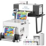 MZK A3 Pro XP600 DTF Printer,Automatic Time Cleaning Printhead Maintain+Ink Anti-Clog Filter,2X-Speed Compared to L1800,5" LED Touch Screen,Dual Ink Level Alert (A3 DTF Printer+Powder Shaker)