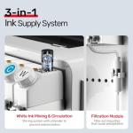 RocRow InkSonic XP600 DTF Printer Bundle, Easy-to-Maintain A3 DTF Printer Machine, Direct to Film for DIY T-Shirt Printing, White Ink Circulation System with Auto Cleaning, Double Speed vs L1800, U13