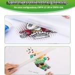 A4 DTF Printer Transfer Printing Machine T-Shirt Direct to Film DTF Transfer Printer Machine with White Ink Mixing System&Roll Feeder