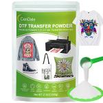 CenDale DTF Powder, 500g/17.6OZ White Hot Melt Adhesive Digital DTF Transfer Powder for Sublimation, Compatible with DTF and DTG Printers, DTF PreTreat Powder for All Fabric Jeans Cotton T-Shirt