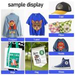 AOK L8058 Full color A4 size DTF Printer 8.3 inch High efficiency DTF Printer with xp 600 print head Timed White Ink stirring system and Professional Rip Software For T-shirt clothes Bag/Pillow/Hoodie