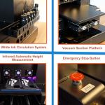 UV Printer, A3 XP600 UV DTF Printer, Super Fast Speed, 5760 * 1440dpi, UV Flatbed Printers Machine with Bottle Holder for Bottles Wood Stickers Acrylic Phone Cases Leather Metal Glass and More