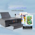 AOK L8058 Full color A4 size DTF Printer 8.3 inch High efficiency DTF Printer with xp 600 print head Timed White Ink stirring system and Professional Rip Software For T-shirt clothes Bag/Pillow/Hoodie
