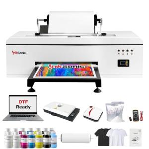 InkSonic R1390 DTF Printer, A3 T shirt Printing Machine with Laptop and Oven Bundle, 13" DTF Printer Machine, Direct to Film Heat Transfer, T-Shirt Maker for Clothes Design, Commercial Custom Printing