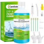 CenDale DTF Cleaning Kit - 250ML DTF Printer Cleaning Solution, Universal Print Head Cleaner Kit for Any DTF & DTG Printers, Print Head DTF Cleaning Solution for Epson ET8550 L1800 XP600 Ink Printer