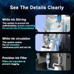 MZK A3 Plus XP600 DTF Printer,Automatic Time Cleaning Maintenance printhead+Ink Anti-Clog Design,2X-Speed Compared to L1800,5" LED Multi-Function Display,Film Cutter,Gift Ink 2 Years